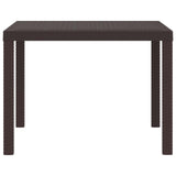 Tavolo da Giardino Marrone 100 x 100 x 73 cm polyrattan
