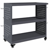 Carrello per Attrezzi con lo scaffale Antracite 75 x 35 x 73 cm