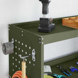 Carrello per Attrezzi con ruota Verde oliva 75 x 35 x 73 cm
