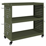 Carrello per Attrezzi con ruota Verde oliva 75 x 35 x 73 cm