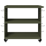 Carrello per Attrezzi con ruota Verde oliva 75 x 35 x 73 cm