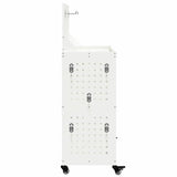 Carrello per Attrezzi con lo scaffale Bianco 65 x 35 x 111 cm