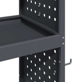 Carrello per Attrezzi con ruota Antracite 65 x 35 x 111 cm