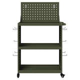 Carrello per Attrezzi con ruota Verde oliva 65 x 35 x 111 cm