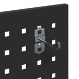 Carrello per Attrezzi con lo scaffale Nero 65 x 35 x 111 cm
