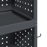 Carrello per Attrezzi con ruota Antracite 65 x 35 x 111 cm