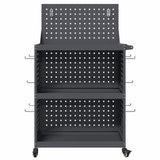 Carrello per Attrezzi con ruota Antracite 65 x 35 x 111 cm
