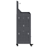Carrello per Attrezzi con ruota Antracite 65 x 35 x 111 cm