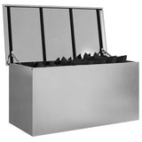 Cassa per cuscini da giardino Acciaio 100 x 50,5 x 50 cm 220