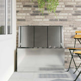Cassa per cuscini da giardino Acciaio 100 x 50,5 x 50 cm 220