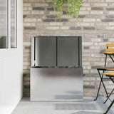 Cassa per cuscini da giardino Acciaio 80 x 50,5 x 50 cm 220