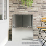 Cassa per cuscini da giardino Acciaio 80 x 50,5 x 50 cm 175 L