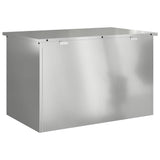 Cassa per cuscini da giardino Acciaio 80 x 50,5 x 50 cm 175 L