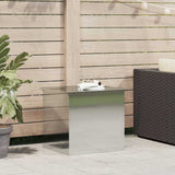 Cassa per cuscini da giardino Acciaio 55 x 50,5 x 50 cm Argento