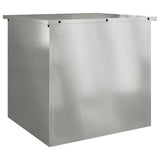 Cassa per cuscini da giardino Acciaio 55 x 50,5 x 50 cm Argento