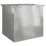 Cassa per cuscini da giardino Acciaio 55 x 50,5 x 50 cm Argento