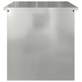 Cassa per cuscini da giardino Acciaio 55 x 50,5 x 50 cm Argento