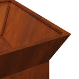 Focolare Ruggine 50 x 50 x 40 cm acciaio corten