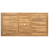Set da Pranzo per Giardino 9 pcs Marrone Legno di teak solido