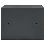 Cassaforte con blocco Grigio scuro 23 x 17 x 17 cm Acciaio