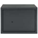 Cassaforte con blocco Grigio scuro 35 x 25 x 25 cm Acciaio