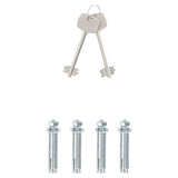 Cassaforte con blocco Grigio scuro 35 x 31 x 50 cm Acciaio