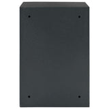 Cassaforte con blocco Grigio scuro 35 x 31 x 50 cm Acciaio