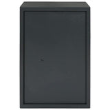 Cassaforte con blocco Grigio scuro 35 x 31 x 50 cm Acciaio