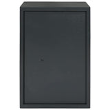 Cassaforte con blocco Grigio scuro 35 x 31 x 50 cm Acciaio