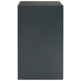 Cassaforte con blocco Grigio scuro 35 x 31 x 50 cm Acciaio
