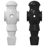 Giocatori di Tavolo da Calcio 24 pcs Nero e Bianco HIPS