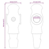 Giocatori di Tavolo da Calcio 24 pcs Nero e Bianco HIPS