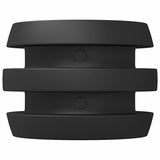 Tavolo da Calcio Paracolpi 3 x 3 x 2 cm Asta 16 pcs Nero