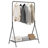 Stendibiancheria con lo scaffale Nero 100 x 56 x 154 cm Acciaio