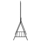 Stendibiancheria con lo scaffale Nero 100 x 56 x 154 cm Acciaio