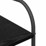 Stendibiancheria Nero 120 x 44 x 160 cm Legno truciolato
