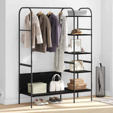 Stendibiancheria Nero 120 x 44 x 160 cm Legno truciolato