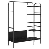 Stendibiancheria Nero 120 x 44 x 160 cm Legno truciolato