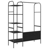 Stendibiancheria Nero 120 x 44 x 160 cm Legno truciolato