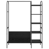 Stendibiancheria Nero 120 x 44 x 160 cm Legno truciolato