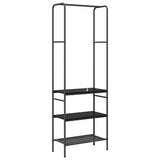 Stendibiancheria Rovere Nero 60 x 30 x 171 cm Legno truciolato
