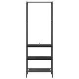 Stendibiancheria Rovere Nero 60 x 30 x 171 cm Legno truciolato