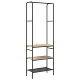 Stendibiancheria con lo scaffale Rovere Sonoma 60 x 30 x 171 cm