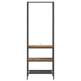 Stendibiancheria con lo scaffale Legno vecchio 60 x 30 x 171 cm