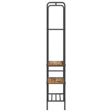 Stendibiancheria con lo scaffale Legno vecchio 60 x 30 x 171 cm