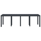 Tavolo da Giardino Antracite 250 x 100 x 73 cm polyrattan