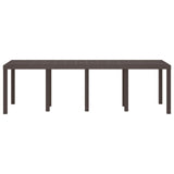 Tavolo da Giardino Marrone 250 x 100 x 73 cm polyrattan