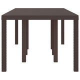 Tavolo da Giardino Marrone 250 x 100 x 73 cm polyrattan