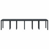 Tavolo da Giardino Antracite 350 x 100 x 74 cm polyrattan