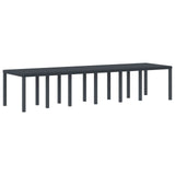 Set da Pranzo per Giardino 13 pcs Antracite Rattan Polt